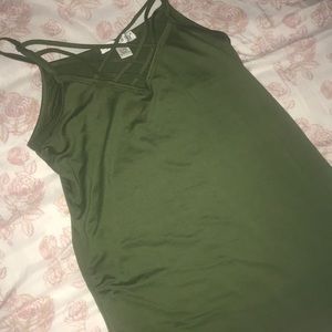 Green tank top
